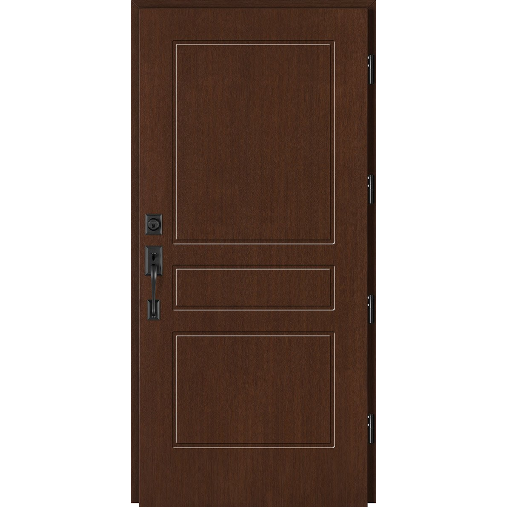 Baranski lauko durys. Modelis DB224 raudonmedis. 78mm konstrukcija.
