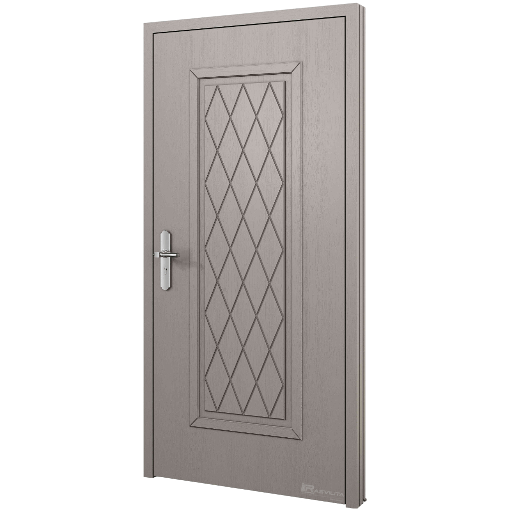 Baranski lauko durys. Modelis DB720 RAL7030. 90mm konstrukcija.